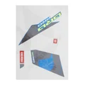 AUTOCOLLANT/STICKER/KIT DECORS ORIGINE DERBI 50 SENDA SM PRO DRD BLEU 2005>2011 -861614-
