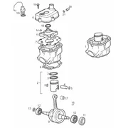 Arbre moteur - Cylindre - Piston