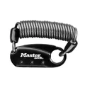 ANTIVOL CABLE A COMBINAISON MASTERLOCK L 90cm NOIR - POUR CASQUE/SAC