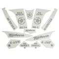 AUTOCOLLANT/STICKER/KIT DECORS ORIGINE PIAGGIO 50 TYPHOON 2010> (POUR VEHICULE GRIS 742/B)  -672559-