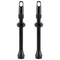 VALVE DE PNEU TUBELESS PRESTA VELOX ALU NOIR 60mm OBUS DEMONTABLE (VENDU A LA PAIRE SUR CARTE) COMPATIBLE BOSCH