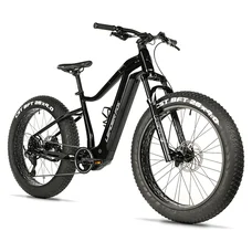 VELO ELECTRIQUE/VAE VTT FAT BIKE 26 LEADER FOX BRAGA 2024 NOIR 9V MOTEUR CENTRAL BAFANG M510 36V 95Nm BATTERIE 23,2Ah (20'' - H47cm - TAILLE L - POUR ADULTE DE 178cm à 185cm)