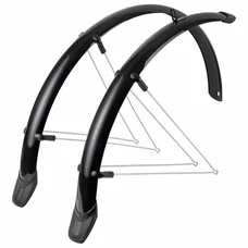 GARDE BOUE CITY/VTC TRINGLES 26'' EUROFENDER RAPIDO 51mm NOIR (PAIRE) AVEC FIXATION RAPIDO