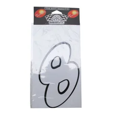 AUTOCOLLANT/STICKER MERYT LARGE NUMERO 8 BLANC (H19cm)