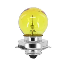 LIGHT BULB  6V 15W STANDART S3 FOOT P26S YELLOW (HEADLIGHT) (SOLD PER UNIT)  -FLOSSER-