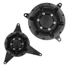 PROTECTION/COUVRE CARTER MOTO POUR KAWASAKI 900 Z900 ALU CNC ANODISE NOIR (PAIRE)  -AVOC-