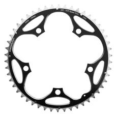 PLATEAU ROUTE 5BRA D.130 STRONGLIGHT 50DTS EXTERIEUR NOIR ALU 7075 TYPE SHIMANO  9/10V.