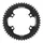 PLATEAU ROUTE 4BRA D.110 POUR SHIMANO ULTEGRA R8100 / 8170 DURA-ACE R9100 / 9170 TA X110 54DTS EXTERIEUR NOIR 11V.