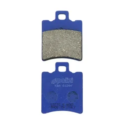 BRAKE PADS -POLINI FOR MBK 50 BOOSTER Front, NITRO Front / APRILIA 50 SR Front / GILERA 50 RUNNER Front / YAMAHA 50 BWS Front, 100 NEOS Front  (L 39.8mm - H 49.7mm - thk6.5mm)  (174.0010)  (FOR RACE)