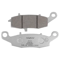 PLAQUETTE DE FREIN NISSIN POUR KAWASAKI 650 ER-6N 2006>2016 AV / SUZUKI 125 VAN VAN 2002>2012 AV, 650 SV 1999>2018 AV, 650 DL V-STROM 2004> AV, 650 SV 1999> AV DROIT (A0525) (SEMI METAL) -ECE R90