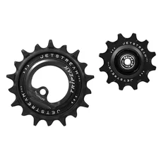 GALET DERAILLEUR TRIPEAK 12-18 DENTS ROULEMENT CERAMIC POUR DERAILLEUR 11V. NOIR COMPATIBLE SHIMANO RD-81xx / 71xx (JEU DE 2)