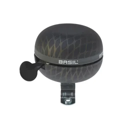 SONNETTE TIMBRE BASIL NOIR NOIR METAL DIAM 60mm (VENDU A L'UNITE) FIXATION 22,2/25,4mm