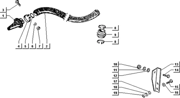 Tuyau aspiration air-support filtre a air