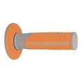 REVETEMENT POIGNEE PROGRIP MOTO OFF ROAD 801 DOUBLE DENSITE BASE GRIS/ORANGE CLOSED END 115mm (CROSS/MX) (PAIRE)