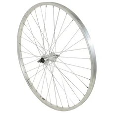 WHEEL FOR MTB - 26" REAR -ALUMINIUM-ALUMINIUM HUB - SOLID SPINDLE- SINGLE SPEED (SOLD WITH NUT 10X100)