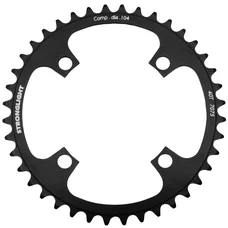 CHAINRING FOR MTB- Ø104 - 4arms-FOR SINGLE- 40T.  Ø104 BLACK -ALUMINIUM- 7075 STRONGLIGHT .- Thickness 3,5 mm- 8/9 Speed.