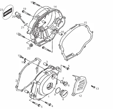 Couvercle carter variateur