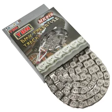 CHAINE VELO  1/3V. BMX YBN DEMI-MAILLON NICKEL TEFLON 100 MAILLONS (FIXIE / SINGLESPEED)