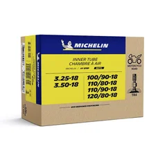 INNER TUBE 18''  3.25-18 , 3.50-18 , 100/90-18 , 110/80-18 , 110/90-18 , 120/80-18 MICHELIN 18MF VALVE TR4