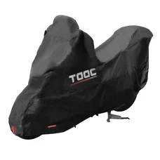 HOUSSE/BACHE DE PROTECTION MOTO TAAC PLUS HYDROSCUD POLYESTER ETANCHE/WATERPROOF 2000mm TAILLE  M NOIR (204x90x163cm) (SANGLE ANTI-FLOTTEMENT/OEILLET ANTIVOL/SAC DE RANGEMENT)