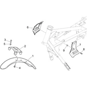 Carrosserie av. - Garde-boue AV