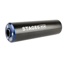 SILENCER - STAGE 6 ALUMINIUM Ø 60mm Black/blue (Right mounting)