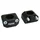 PONTET DE GUIDON UNIVERSEL STAR BAR ALU DIAM 28,6mm NOIR  (PAIRE)