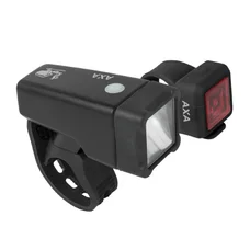 ECLAIRAGE VELO A PILE KIT SUR CINTRE/TIGE DE SELLE AXA NITE LINE T1  4 FONCTIONS CONTINU ET FLASH (LIVRE AVEC PILES LR6/CR2032)