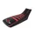HOUSSE DE SELLE 50 A BOITE KRM PRO RIDE POUR DERBI DRD X-TREME, DRD RACING NOIR/ROUGE