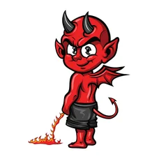 AUTOCOLLANT/STICKER LETHAL THREAT LIL DEVIL (60x80mm)