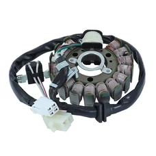 STATOR ALLUMAGE MAXISCOOTER ADAPTABLE MOTEUR YAMAHA 125 MAJESTY, TEOS, 150 MAJESTY, 180 MAJESTY/MBK 125 DOODO, THUNDER, SKYLINER:MALAGUTI 125 MADISON, PHANTOM  4T  (16 PÔLES - TRIPHASE)  -SGR-