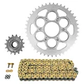 KIT CHAINE ADAPTABLE DUCATI 1200 DIAVEL 2011>2018  525  15x43  (DIAM COURONNE 60/110/38)  (DEMULTIPLICATION ORIGINE)  -AFAM-