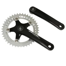 CHAINSET FOR ROAD BIKE- MICHE 9/10 Speed -ALUMINIUM- 155mm- DOUBLE  42-36 (TAPERED SQUARE 107mm)