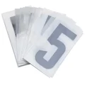 CHIFFRE PLAQUE PVC MOTO/SCOOTER 45mm  5  (VENDU PAR 10)