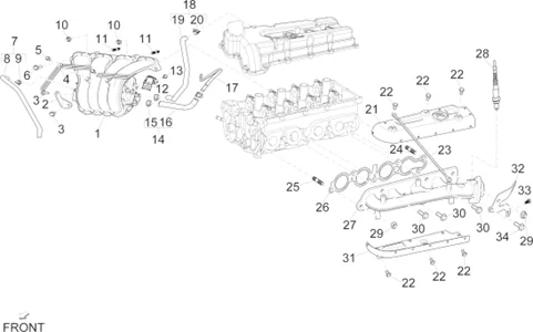 Raccords d'admission et d'échappement