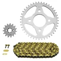 CHAIN AND SPROCKET KIT FOR HONDA CM 125 C 1983>1999 428  16x42  (OEM SPECIFICATIONS)  -AFAM-