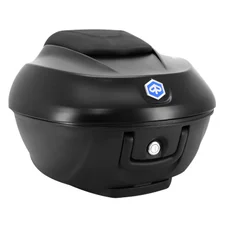 TOP CASE 36L VENDU AVEC LE SUPPORT+DOSSERET ORIGINE PIAGGIO 300-400 BEVERLY 2021> NOIR METEORA  NO (EDITION SPECIALE DEEP BLACK) -CM323308-