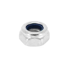 HEX NUT - NYLSTOP TYPE M8 GALVANIZED STEEL (SOLD PER 10). -SELECTION P2R