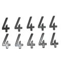 CHIFFRE PLAQUE TIFLEX MOTO/SCOOTER 45mm  4  (VENDU PAR 10)