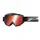 MASQUE/LUNETTES CROSS PROGRIP 3204 FL MULTILAYERED NOIR MAT ECRAN MIROIR ROUGE ANTI-RAYURES/ANTI U.V./ANTI-BUEE (HOMOLOGUE CE-EN-N° AC-14063 REV.1)