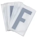LETTRE PLAQUE PVC MOTO/SCOOTER 45mm  F  (VENDU PAR 10)