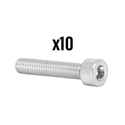 VIS CHC 6 PANS CREUX M6 x 20 mm CHROME (SACHET DE 10 PIECES) -P2R