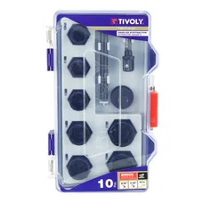 EXTRACTOR SOCKETS - TIVOLY Ø 10 > 19 mm (10 PIECES KIT)