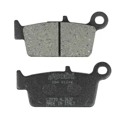 BRAKE PADS -POLINI FOR HONDA 50 LEAD / KYMCO 50 HEROISM, 50 YUP / PEUGEOT 50 SV GEO / HM 125 CRE, 50 CRE DERAPAGE  (L 75mm - H 326.4mm - thk9.7mm)  (174.0087)  (ORIGINAL)