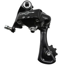 DERAILLEUR-REAR FOR ROAD BIKE- CAMPAGNOLO 10 SPEED. VELOCE BLACK MEDIUM CAGE