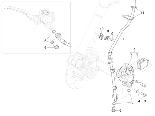 Tuyaus du freins - Etriers de frein
