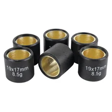 GALET/ROULEAU MAXISCOOTER MAGNETI MARELLI 19x17  8,5g (x6)  POUR PIAGGIO 125 BEVERLY, FLY, LIBERTY, MP3, YOURBAN VESPA LX ET GTS, X10, X9, X8, X7, X-EVO/APRILIA 125 SPORTCITY, SCARABEO
