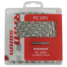 CHAINE VELO 10V. ROUTE/VTT  SRAM PC-1051  GRIS/NOIR 114 MAILLONS