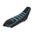 HOUSSE DE SELLE 50 A BOITE KRM PRO RIDE POUR RIEJU 50 MRT 2009> NOIR/BLEU TURQUOISE