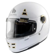 CASQUE INTEGRAL MT JARAMA A0 UNI BLANC NACRE BRILLANT  XXL (2XL) (ECE 22.06)